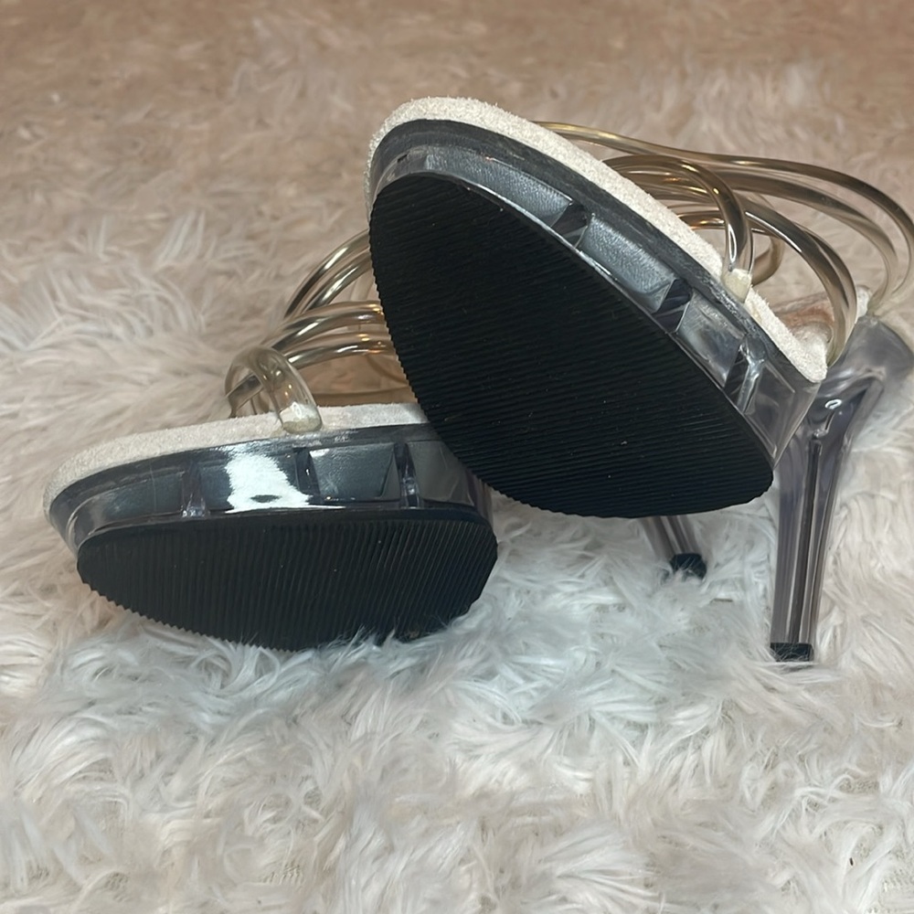 Bodybuilding competition heels | Size 7 | Clear
